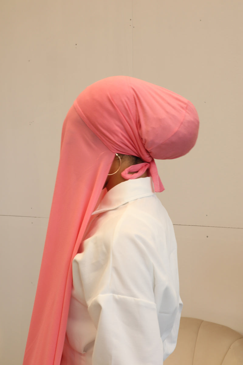 Classic Chiffon Instant Hijab - Hot Pink