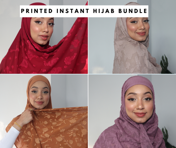 4 Summer Printed Hijab Bundle
