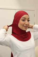 Ninja Instant Hijab - Maroon