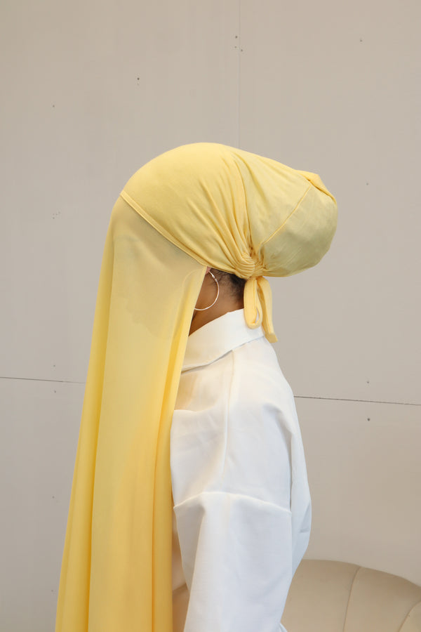 Classic Chiffon Instant Hijab - Sunflower
