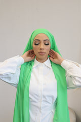 Classic Chiffon Instant Hijab - Green