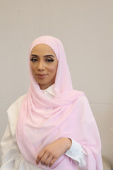 Classic Chiffon Instant Hijab - Pastel Pink