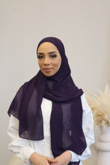 Classic Chiffon Instant Hijab - Russian Violet