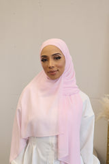Classic Chiffon Instant Hijab - Pastel Pink