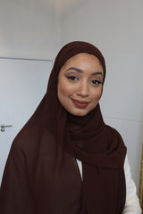 Classic Chiffon Instant Hijab - Walnut