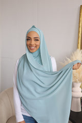 Ninja Instant Hijab - Aqua Blue