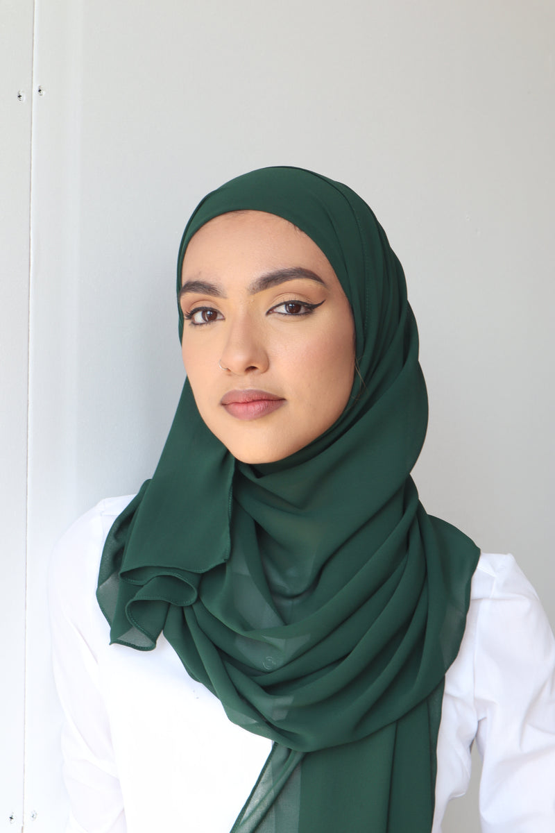 Classic Chiffon Instant Hijab - Leafy