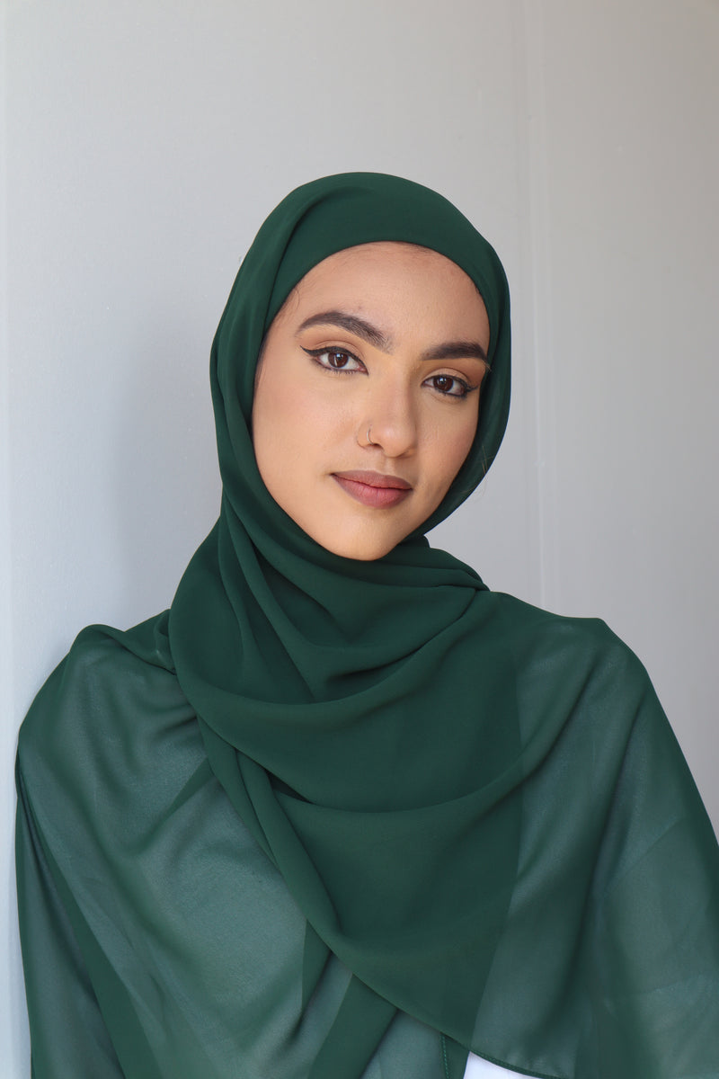 Classic Chiffon Instant Hijab - Leafy