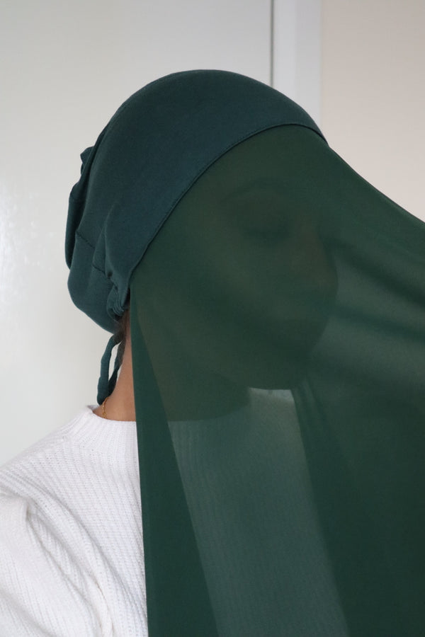 Classic Chiffon Instant Hijab - Leafy