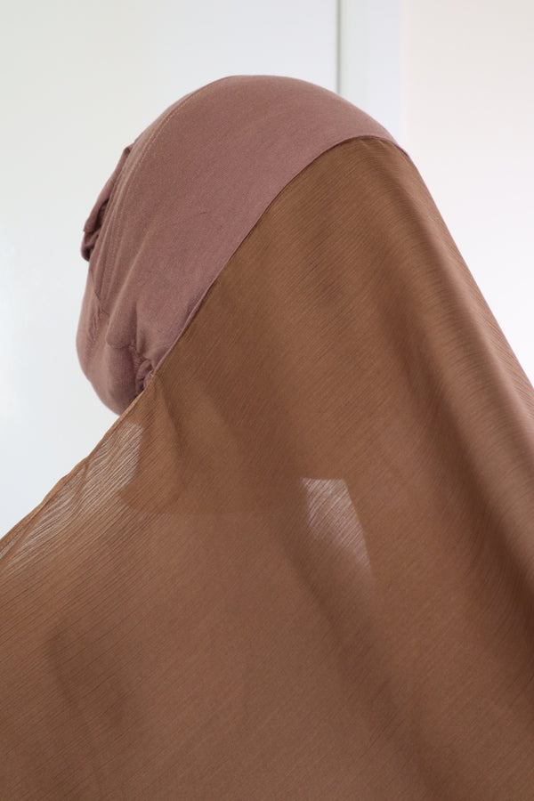 Luxe Crinkle Satin Instant Hijab - Ambitious